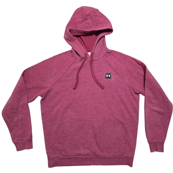 Under Armour Other - Under Armour Rival Fleece Pullover Hoodie Men's Small Maroon Hooded Sweatshirt